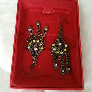 Vintage Art Deco Drop Earrings